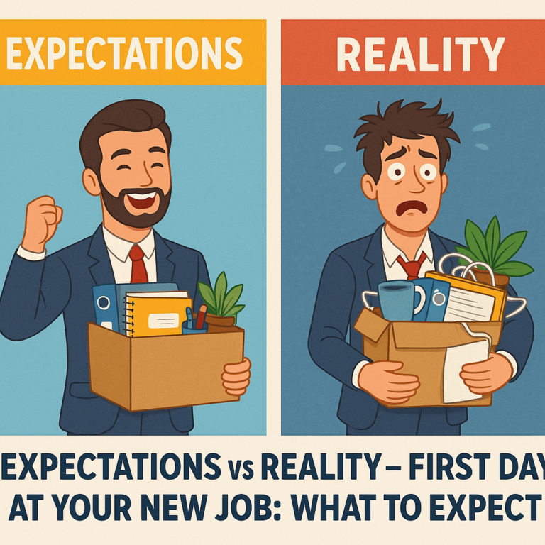 Expectation vs Reality: First Day at a New Job