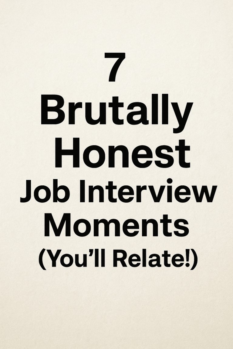 7 Brutally Honest Job Interview Moments (You will Relate!)