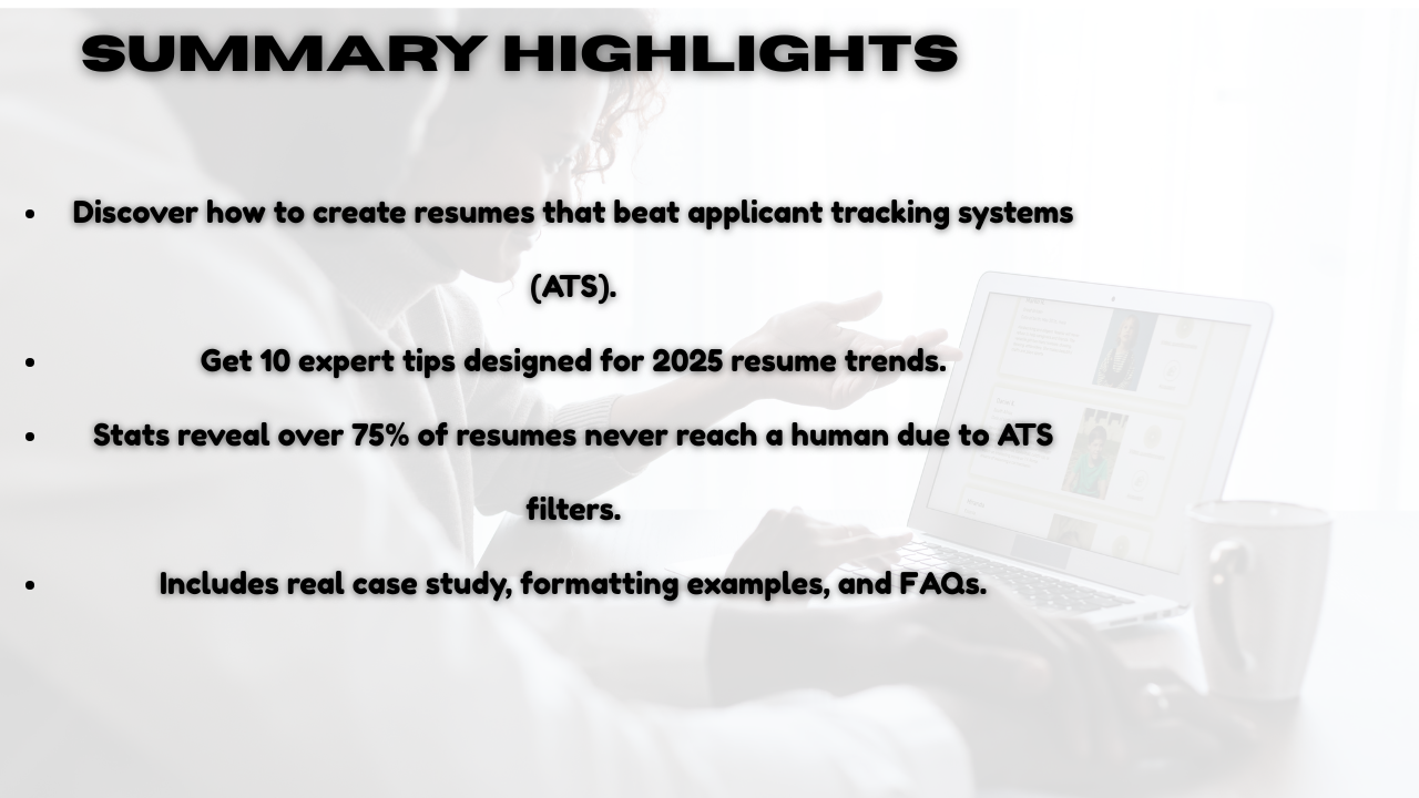 10 ATS-Friendly Resume Tips to Beat Bots in 2025