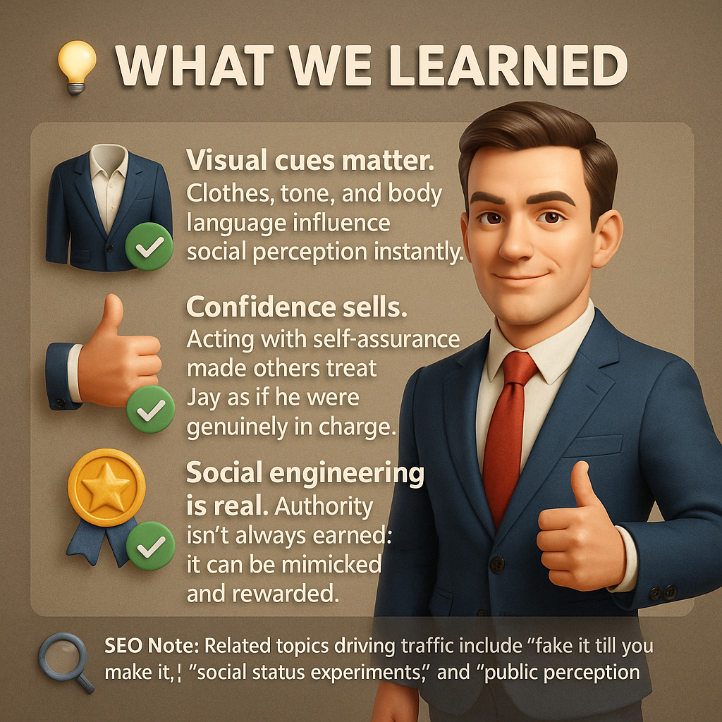Acting Like a CEO in Public for 24 Hours Social Experiment