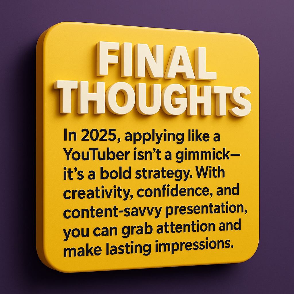 How YouTubers Would Apply for Jobs in 2025 (With Results)