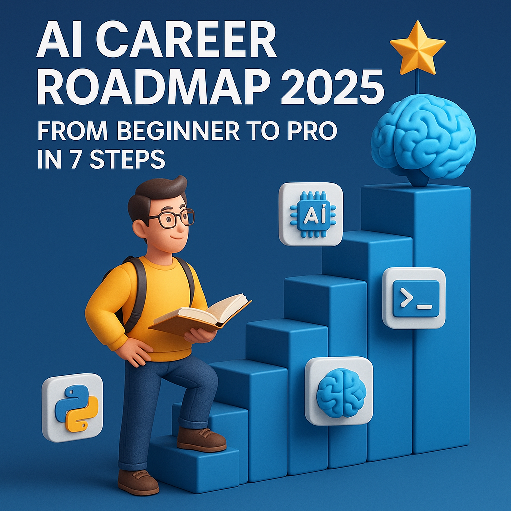 AI Career Roadmap 2025: From Beginner to Pro in 7 Steps