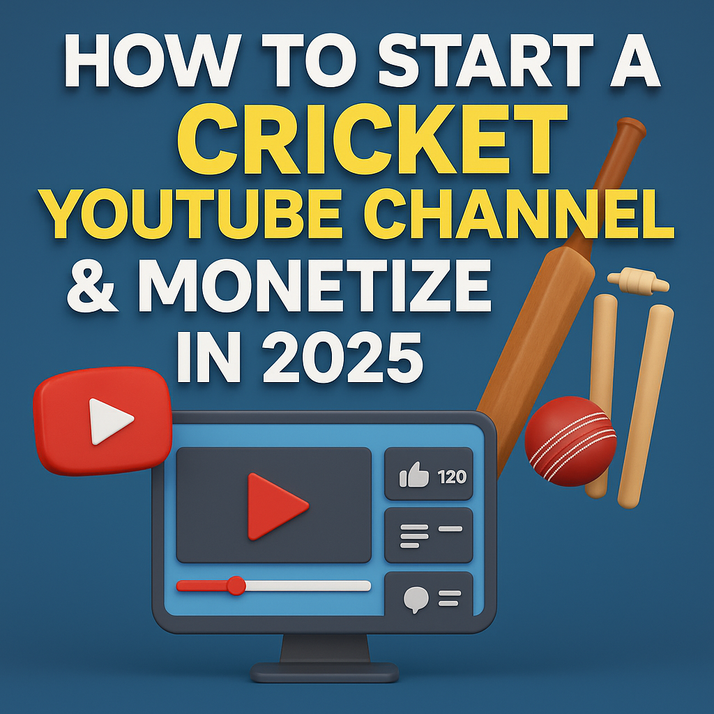 How to Start a Cricket YouTube Channel & Monetize in 2025