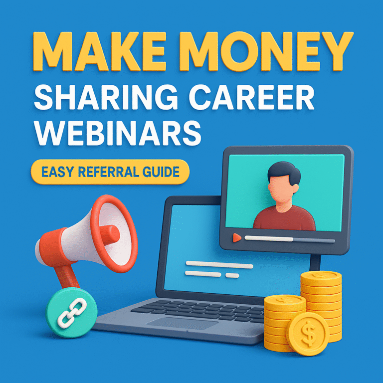 Make Money Sharing Career Webinars: Easy Referral Guide