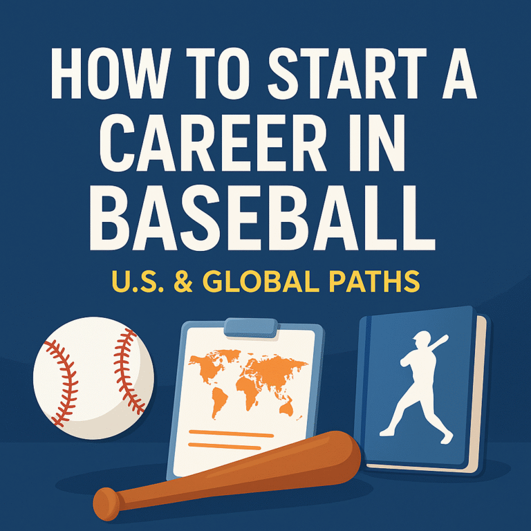 How to Start a Career in Baseball: US & Global Paths (2025 Guide)