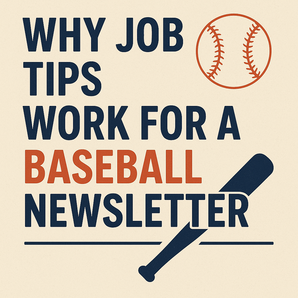Grow a Baseball Newsletter: 7 Job Tips That Drive Subscribers
