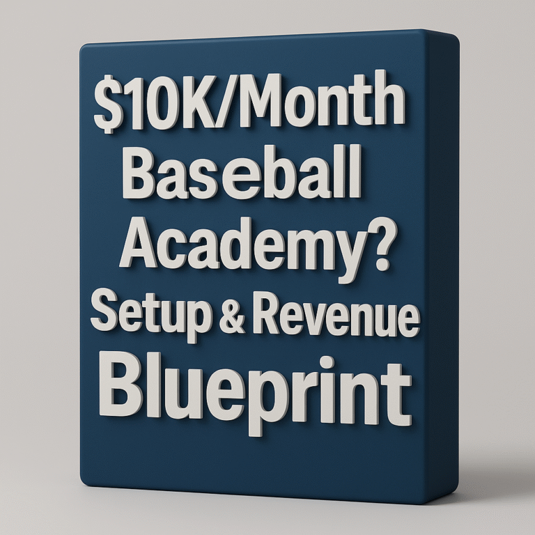 $10K/Month Baseball Academy? Setup & Revenue Blueprint