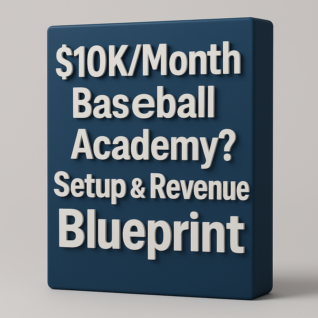 $10K/Month Baseball Academy? Setup & Revenue Blueprint