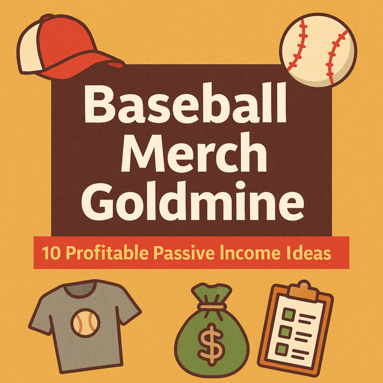Baseball Merch Goldmine: 10 Profitable Passive Income Ideas