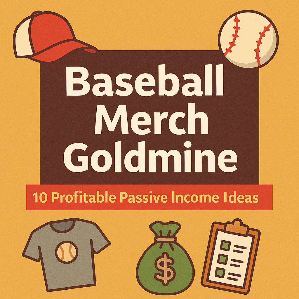 Baseball Merch Goldmine: 10 Profitable Passive Income Ideas
